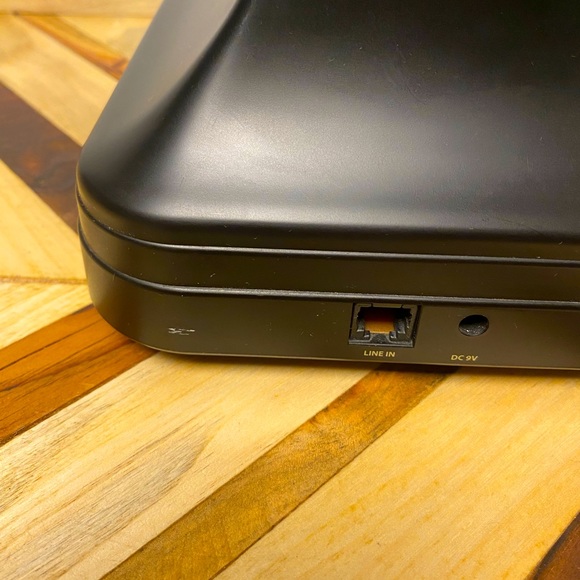 Grand Pottery Barn Cordless Black Phone and Handset Retro Wireless Untested - Picture 5 of 11